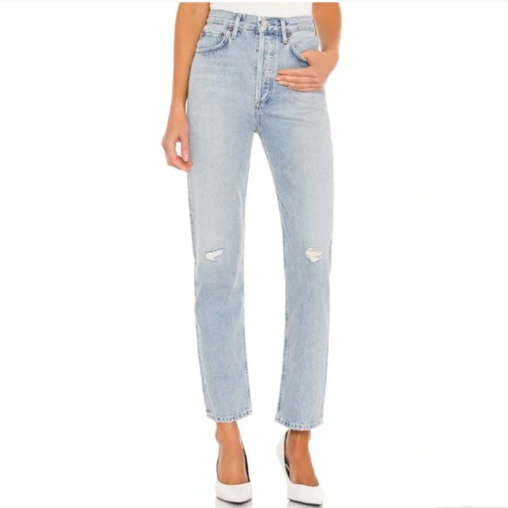 NWOT! AGOLDE 90'S PINCH WAIST HIGH RISE STRAIGHT IN FLASHBACK | Size 30